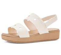 Crocs Sandales Brookie unisexes pour enfants, craie/noix de cajou, 38 EU