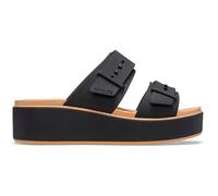 Crocs Femme Brooklyn Buckle Matte Wrap Low Wedge Sandale cale