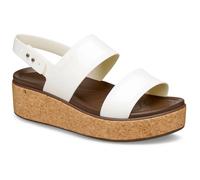 Crocs Sandales Brooklyn Cork Low Wedge Femme – Chalk – 41/42 EU