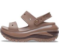 Crocs Sandales classiques Mega Crush unisexes pour adulte | Sandales à plateforme, latte, 8 Women/6 Men