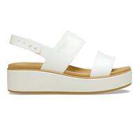 Crocs Sandales Brooklyn compensées basses Chalk/Tan EU 37-38
