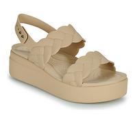 Crocs Sandales Brooklyn Woven Upper LW Low Wedges Femme Chai 39/40 EU