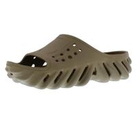 Crocs Sandales Echo unisexes pour enfant, marron, 4 Big Kid