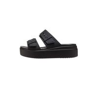 Crocs Sandales Brooklyn Buckle Low Wedge Femme Noir 39/40 EU