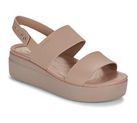 Crocs Sandales plates Brooklyn Low Wedge in Beige 39 / 40
