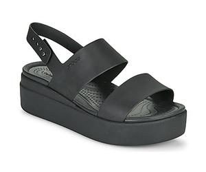 Crocs Sandales plates CROCS BROOKLYN LOW WEDGE W in Noir 41 / 42