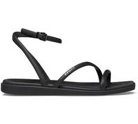 Crocs Sandales plates Miami avec sangle de cheville pour femme, noir, pointure 41, Noir, 41/42 EU