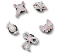 Crocs Silver and Pink 5 Pack, Breloques de Chaussure Mixte, Multicolore, Taille Unique