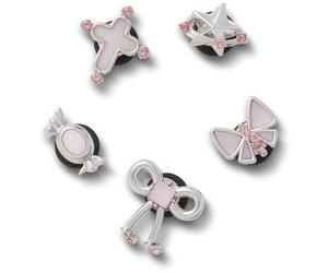 Crocs Silver and Pink 5 Pack, Breloques de Chaussure Mixte, Multicolore, Taille Unique