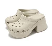 Crocs Siren Clog Bone Men Unisex Slip On Casual High Heel Sandal 208547-2Y2