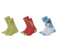 Crocs Socks The Grinch 3 Pack Chaussures Enfants Multi XS