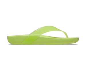 Crocs Splash Glossy Tongs, vert citron, 38/39 EU Jaune Pâle