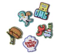 Crocs Spongebob 5 Pack, Breloques de Chaussure Unisexe, Taille Unique