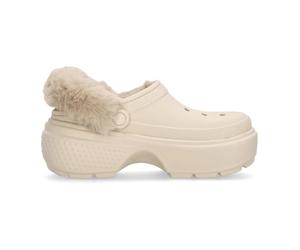 Crocs - Stomp Sabot Doublé Stucco - unisex - Chaussures - Beige - Taille: 39 EU