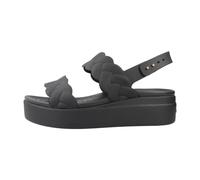 Crocs - Tiges Tissées Compensées - Femme - Chaussures - Noir - Taille: 38 EU