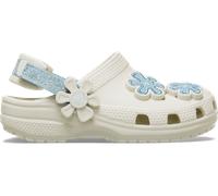 Crocs Toddler Classic Denim Flower Adjustable Backstrap Sabots Enfants Summit White 19