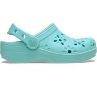 Crocs Toddler Classic Floral Cut-Out Sabots Enfants Aquamarine 22