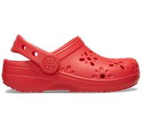 Crocs Toddler Classic Floral Cut-Out Sabots Enfants Cherry Red 23