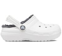 Crocs Toddler Classic Lined Sabots Enfants White / Grey 19