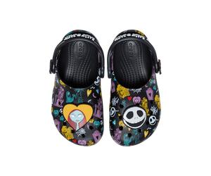 Crocs Toddlers Disney Tim Burtons The Nightmare Before Christmas Jack and Sally Classic Sabots Enfants Multi 25