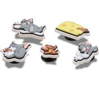 Crocs Tom and Jerry Lot de 5 breloques chaussures unisexe, multicolore, taille unique, multicolore, Taille unique