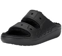 Crocs Baya Cozzzy Sandales pour homme, noir, 44 EU, Noir, 45/46 EU