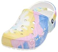 Crocs Baya Graphic Clog Mixte Sabot, White Multi, 45/46 EU