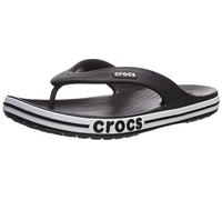 Crocs Femme Bayaband Flip Tongs, Black White, 46/47 EU