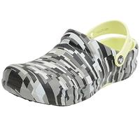 Crocs Unisexe Adulte Bistro Work Graphic Clog Sabots, Black/Lime, 36/37 EU
