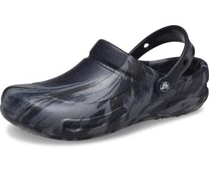 Crocs Unisexe Adulte Bistro Work Graphic Clog Sabots, Deep Navy/Multi, 37/38 EU
