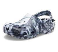 Crocs Unisexe Adulte Classic Marbled Clog Sabots, White/Black, 37/38 EU