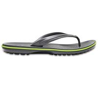 Crocs Unisexe Adulte Crocband Flip Tongs, Graphite/Volt Green, 38/39 EU