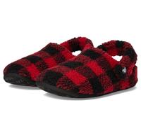 Crocs Unisexe Enfant Classic Buff Check Cozzzy Slipper K Chaussures à enfiler, Varsity Red/Black, 34/35 EU