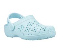 Crocs Unisexe Enfant Classic Floral Cut Out Clog K Sabots, Aquamarine, 32/33 EU