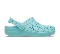 Crocs Unisexe Enfant Classic Floral Cut Out Clog K Sabots, Aquamarine, 36/37 EU