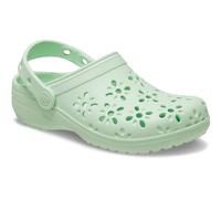 Crocs Unisexe Enfant Classic Floral Cut Out Clog K Sabots, Jade Tint, 33/34 EU