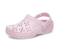 Crocs Unisexe Enfant Classic Floral Cut Out Clog K Sabots, Pink Milk, 30/31 EU