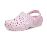 Crocs Unisexe Enfant Classic Floral Cut Out Clog K Sabots, Pink Milk, 34/35 EU