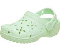 Crocs Unisexe Enfant Classic Floral Cut Out Clog T Sabots, Jade Tint, 23/24 EU