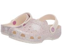 Crocs Unisexe Enfant Classic Glitter Clog T Sabots, Oyster, 19/20 EU