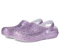 Crocs Unisexe Enfant Classic Lined Chunky Glitter Clog K Sabots, Purple Moon, 33/34 EU