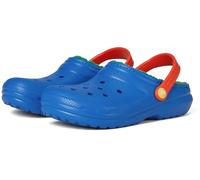 Crocs Unisexe Enfant Classic Lined Clog K Sabots, Blue Bolt/Multi, 29/30 EU
