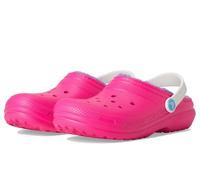 Crocs Unisexe Enfant Classic Lined Clog K Sabots, Pink Crush/Multi, 34/35 EU