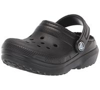 Crocs Unisexe Enfant Classic Lined Clog T Sabots, Black/Black, 25/26 EU