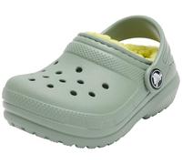 Crocs Unisexe Enfant Classic Lined Clog T Sabots, Moss, 19/20 EU