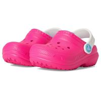 Crocs Unisexe Enfant Classic Lined Clog T Sabots, Pink Crush/Multi, 24/25 EU