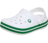 Crocs Unisexe Enfant Crocband Clog K Sabots, White/Green Ivy, 29/30 EU