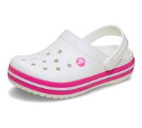 Crocs Unisexe Enfant Crocband Clog K Sabots, White/Pink Crush, 28/29 EU