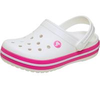Crocs Unisexe Enfant Crocband Clog T Sabots, White/Pink Crush, 22/23 EU