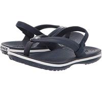 Crocs Unisexe Enfant Crocband Strap Flip K Tongs, Navy, 23/24 EU